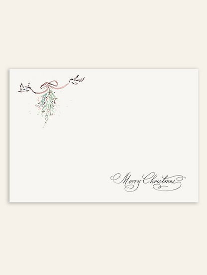 Mistletoe Birdies Stationery Set