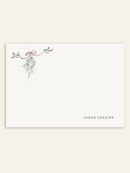 Mistletoe Birdies Stationery Set