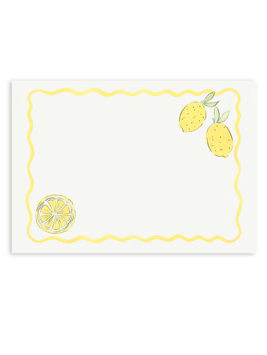 Lemon Stationery Set