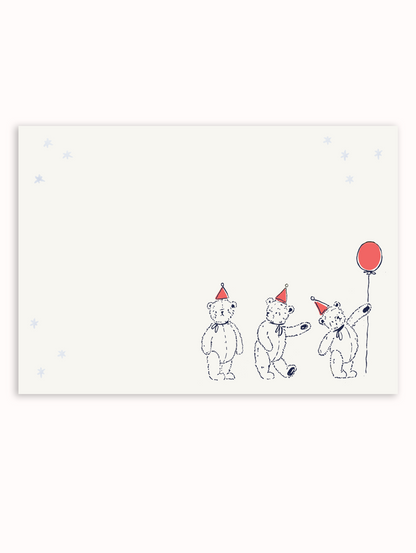 Party Bears Stationery Set