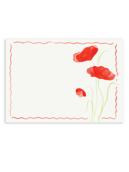 Poppies Stationery Set