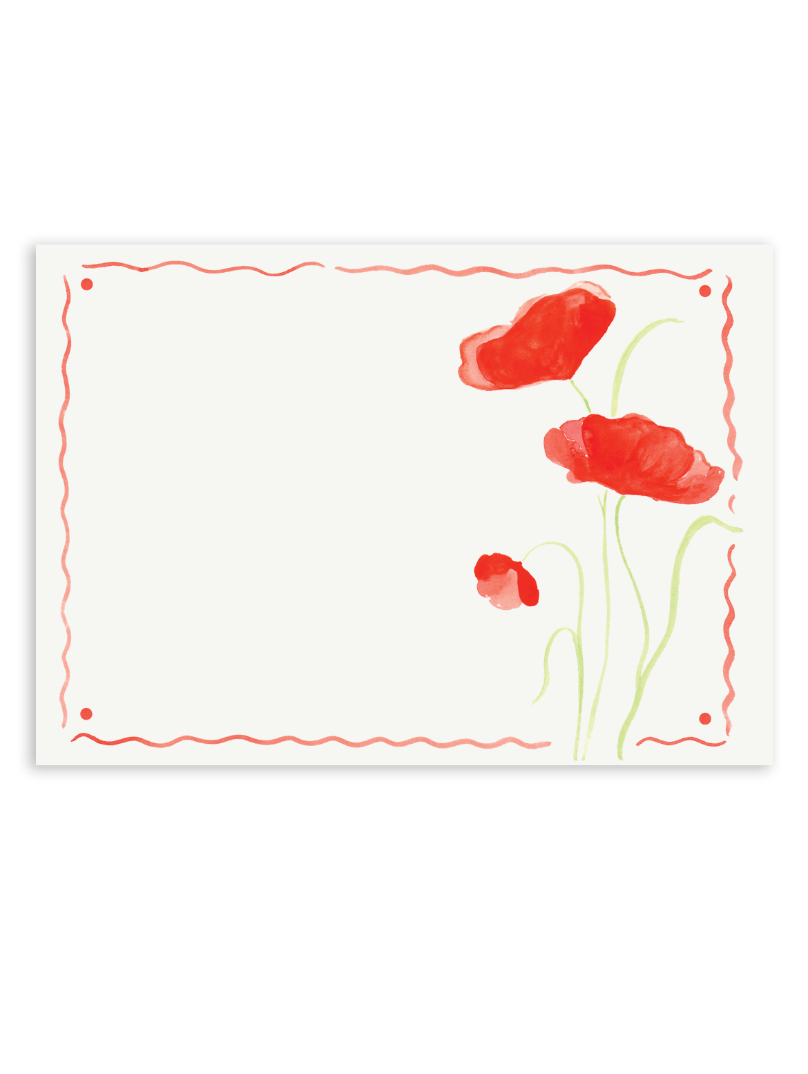 Poppies Stationery Set