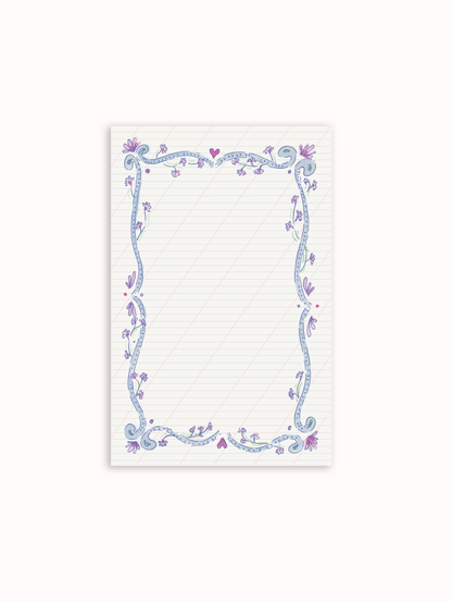 Penmanship Notepad Celeste