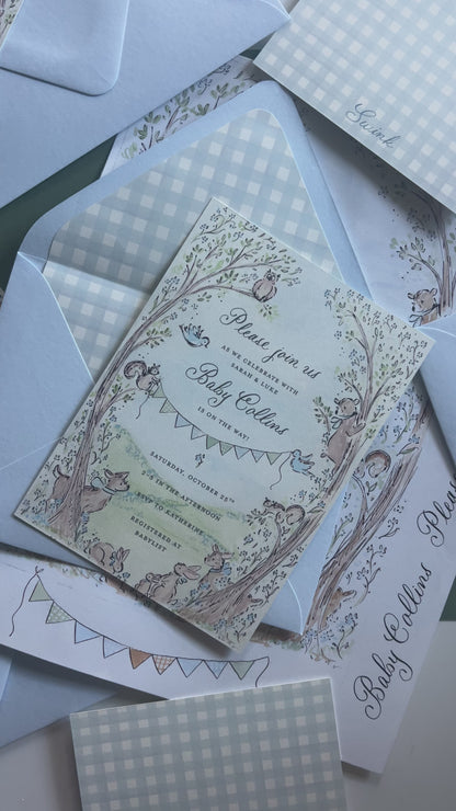 Woodland Friends Semi Custom Card
