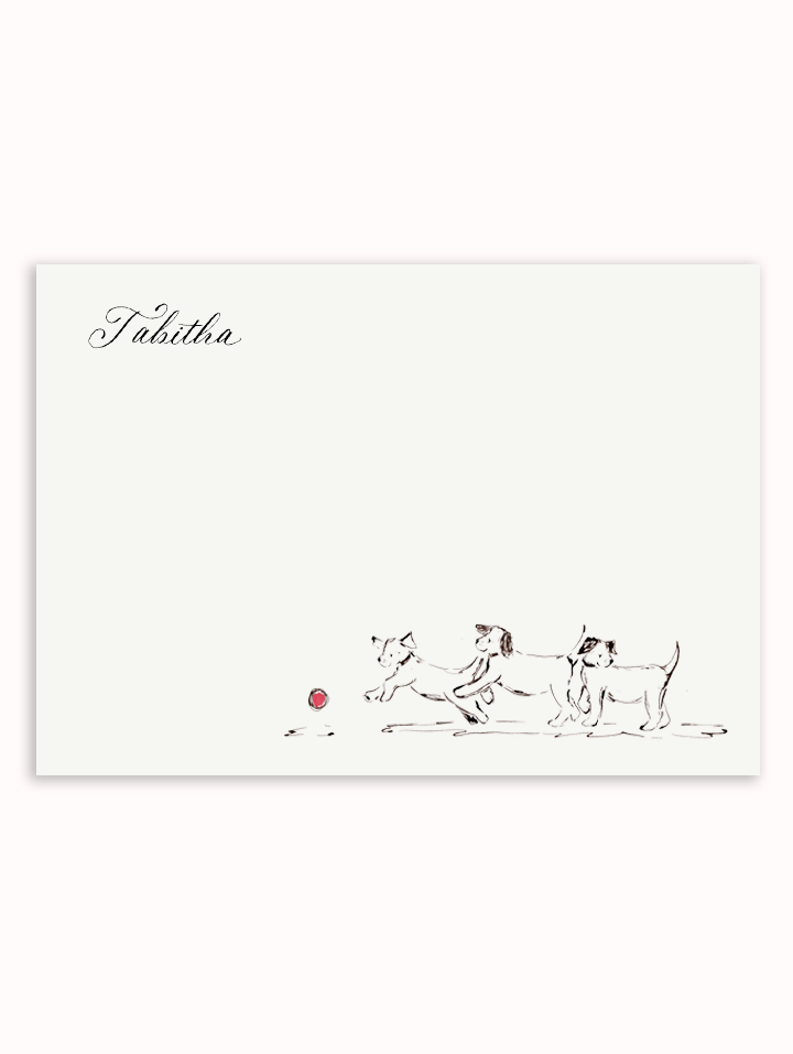 Playful Puppies Stationery Set