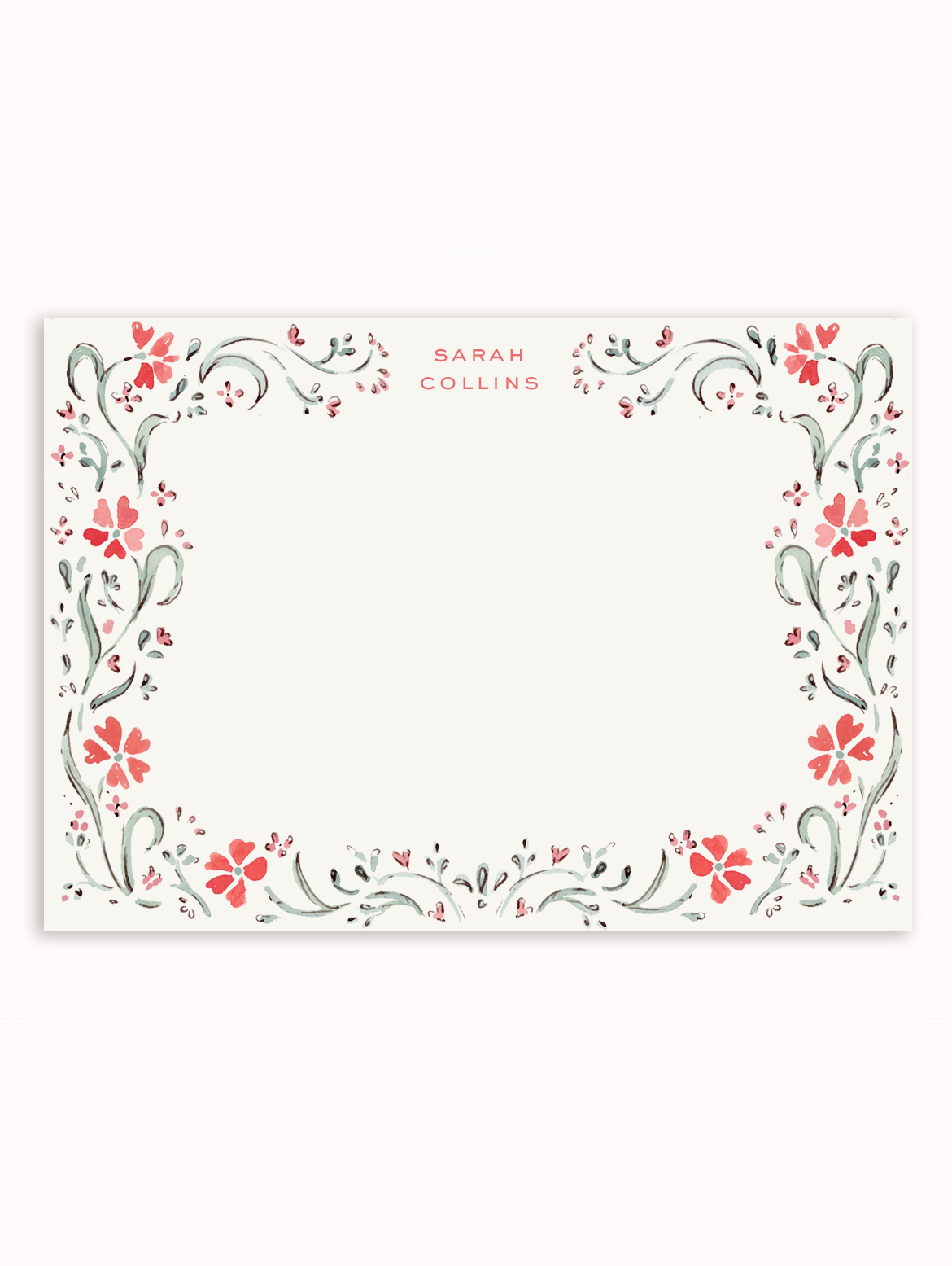 Red Cosmos Stationery Set