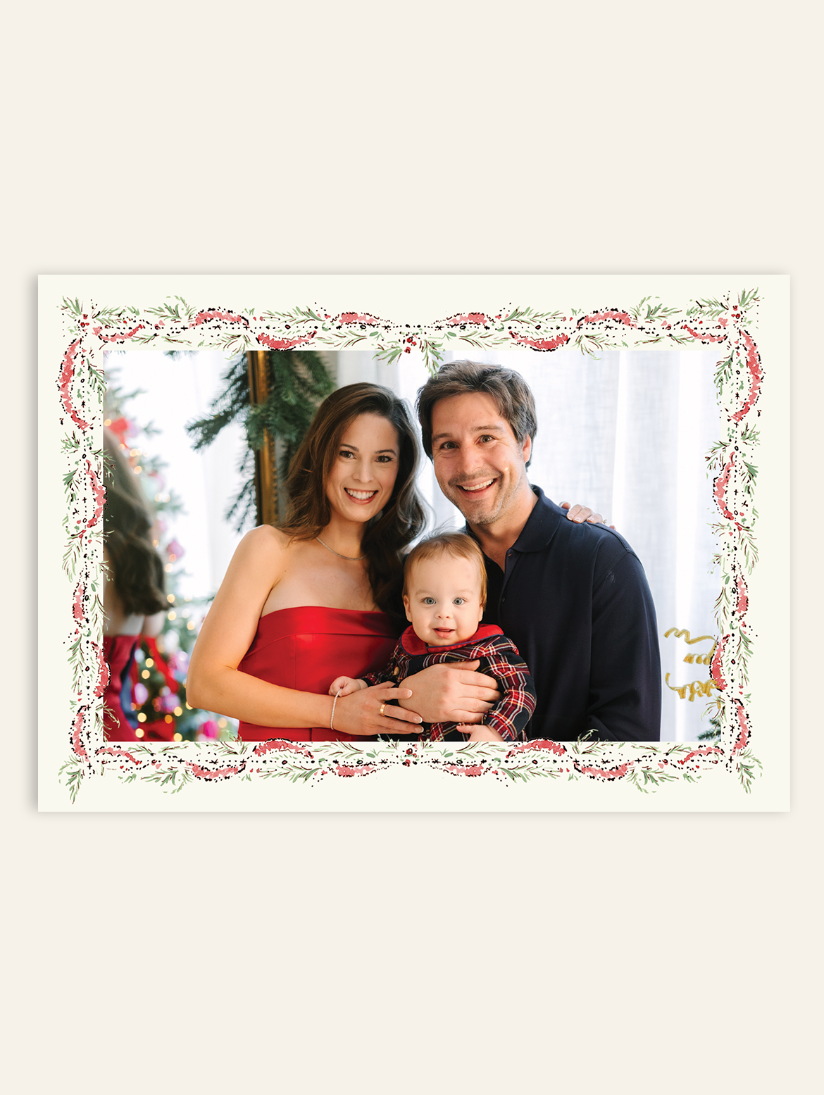 Christmas Garland Photo Holiday Card