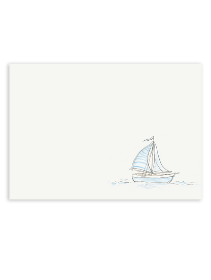 Sailboat in Blue Stationery Set