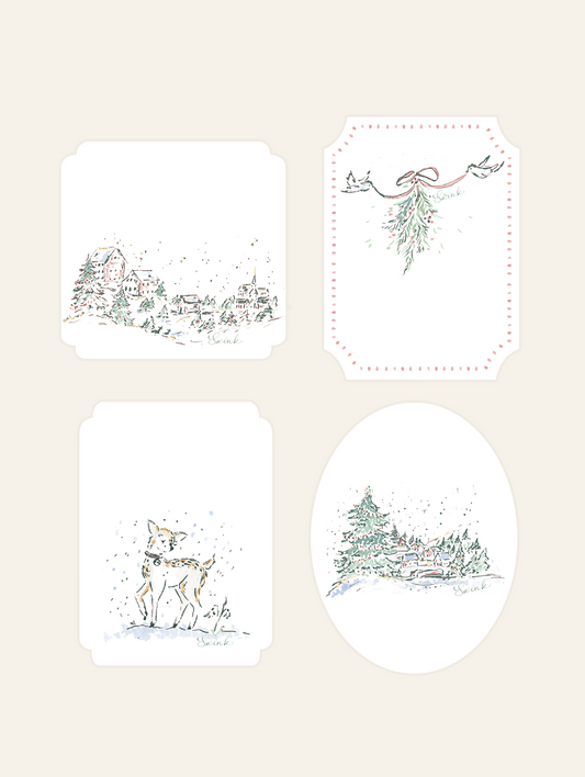 Woodland Village Gift Tags