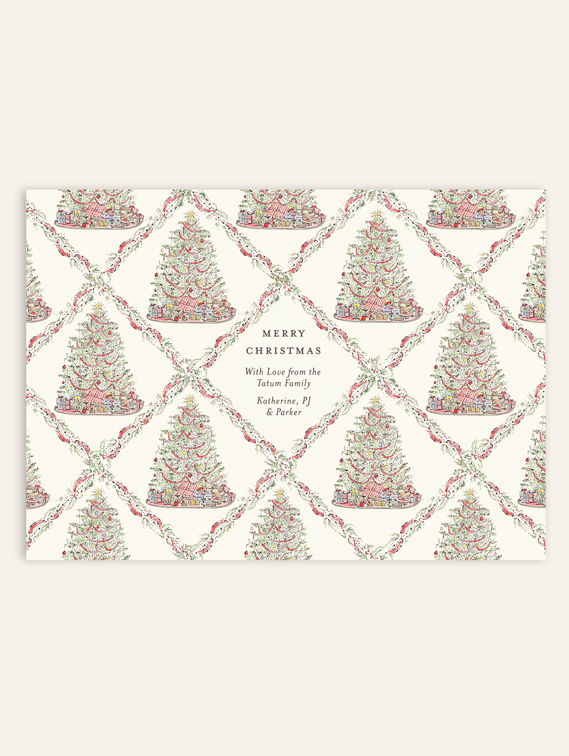 Christmas Garland Photo Holiday Card