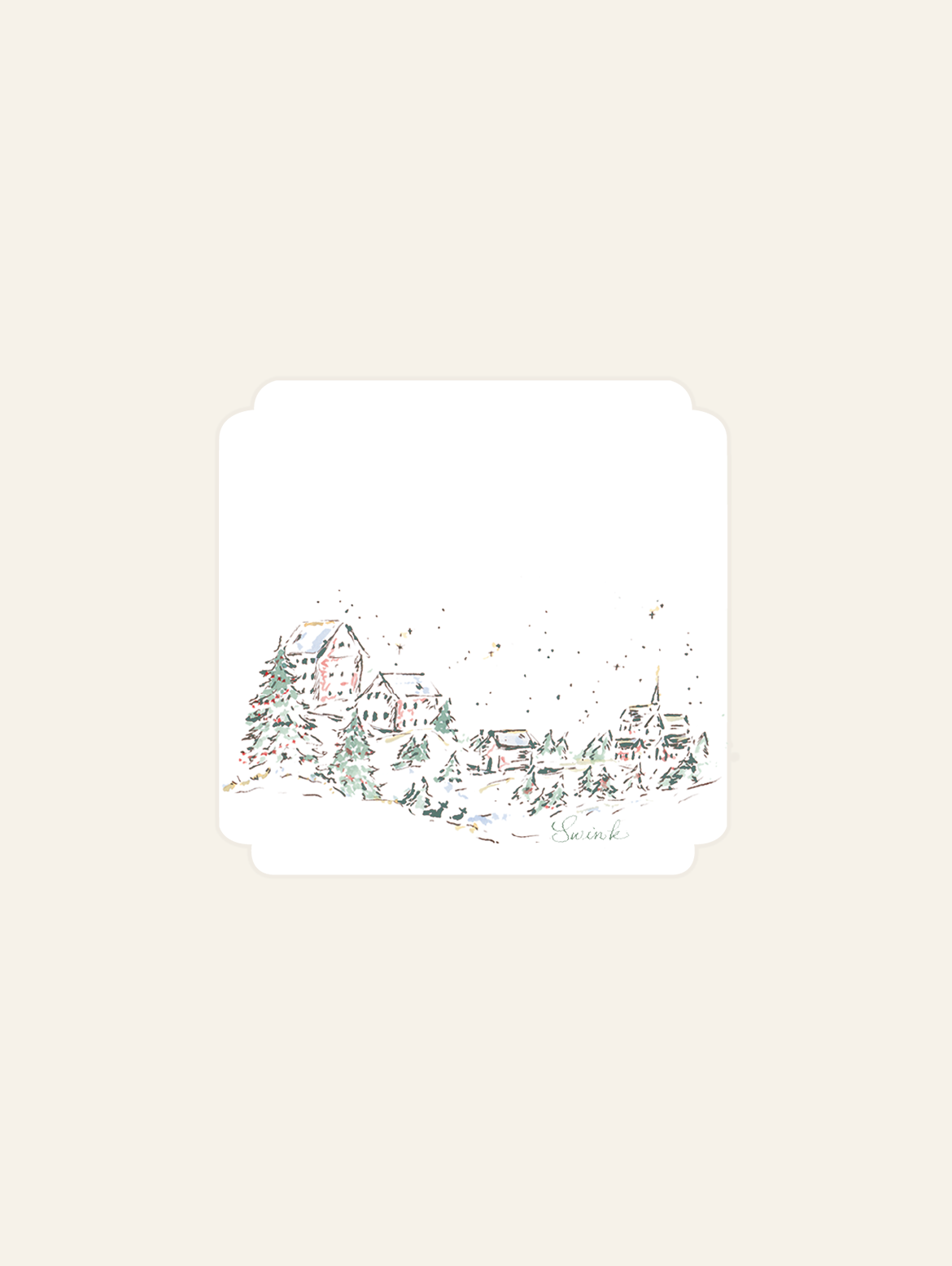 Woodland Village Gift Tags
