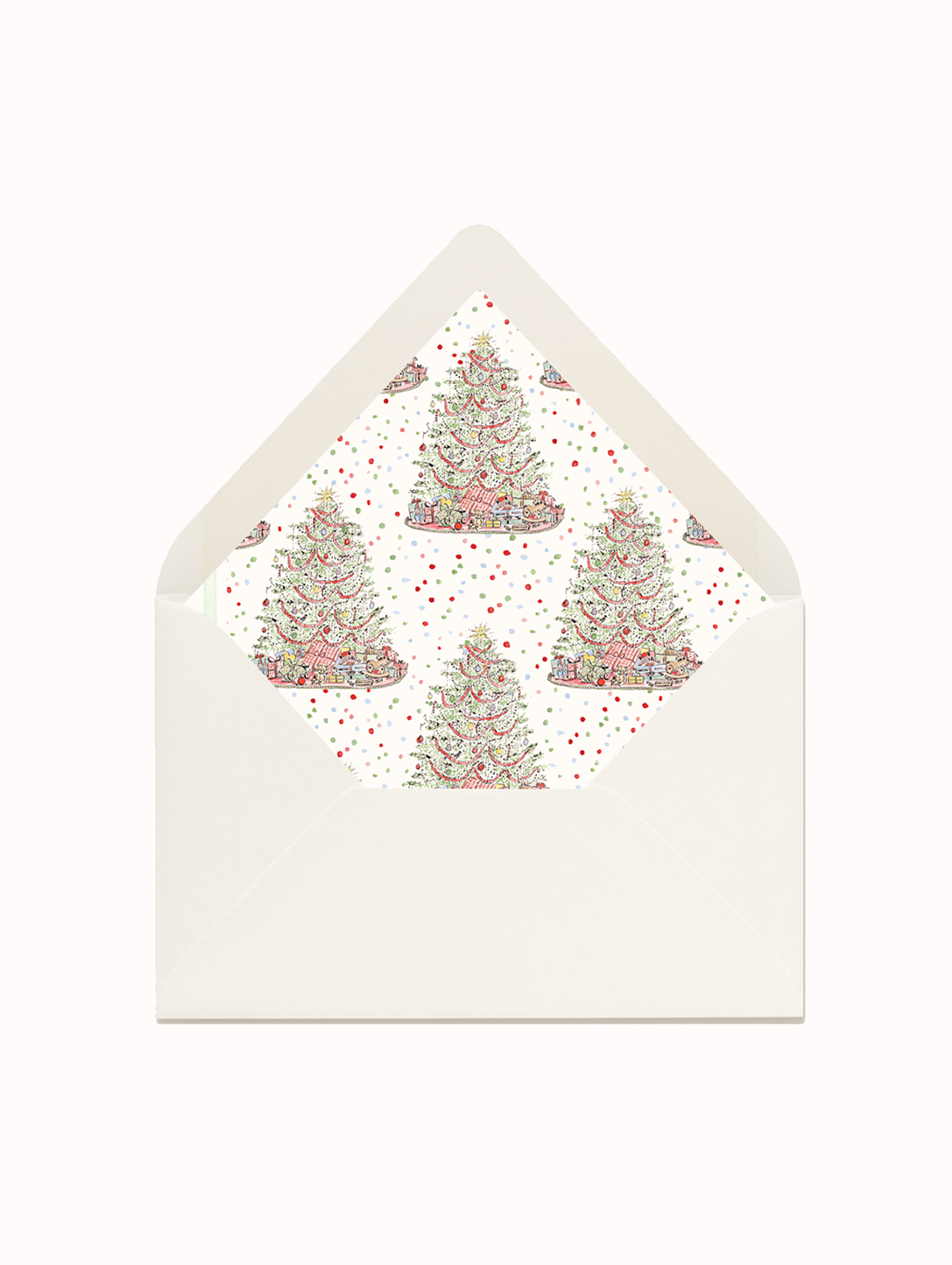 Vintage Christmas Tree Card - No Photo