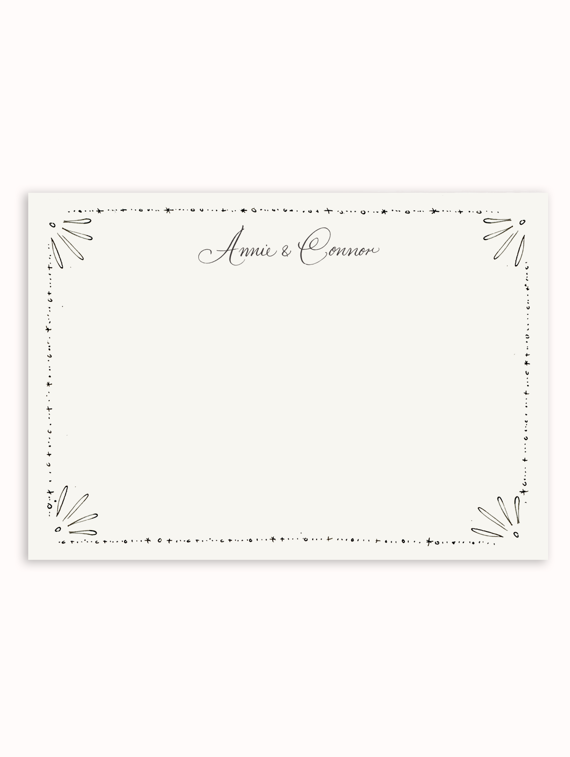 Vintage Deco Border Stationery Set