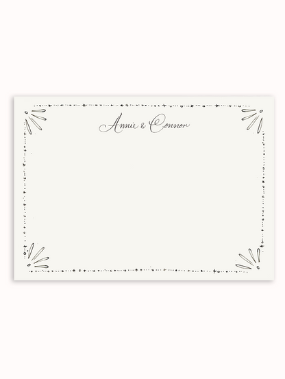 Vintage Deco Border Stationery Set