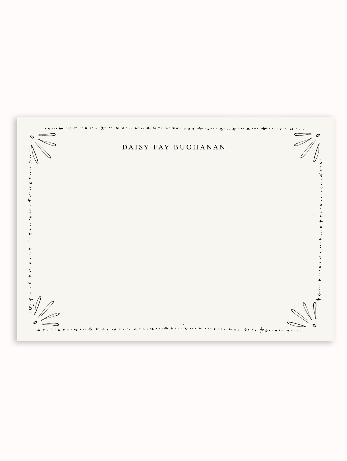 Vintage Deco Border Stationery Set