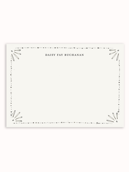 Vintage Deco Border Stationery Set