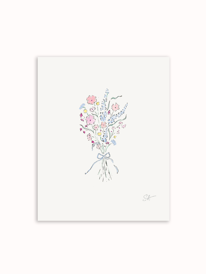 Wildflower Bouquet Art Print