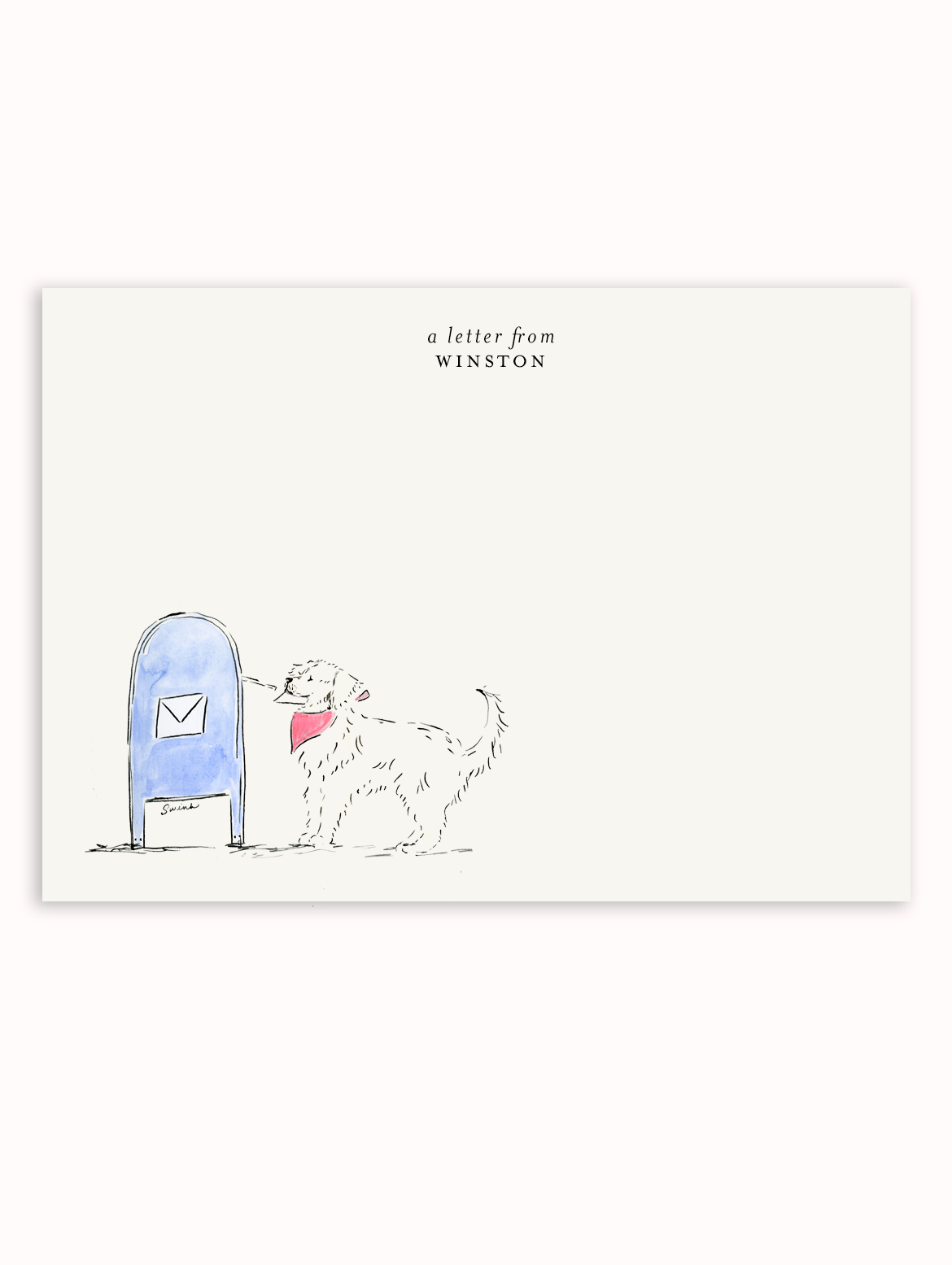 Pawstal Box Stationery Set - Winston