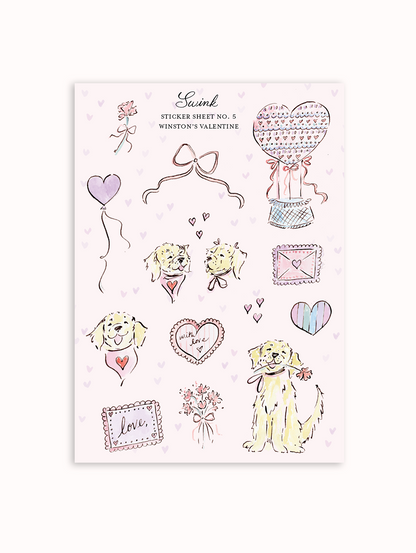 Sticker Sheet No. 5 - Winston's Valentine